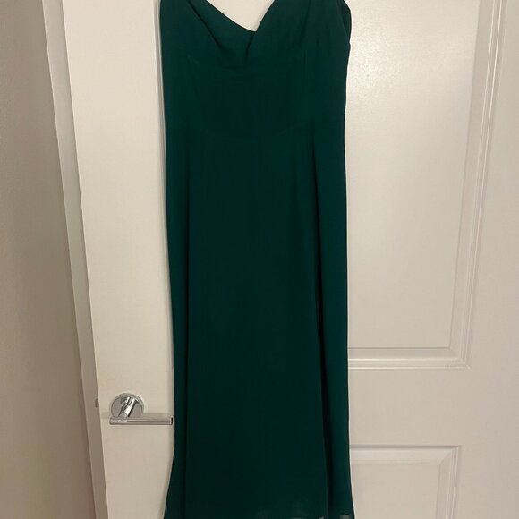 Reformation Juliette Dress EMERALD -- size 4, like new - Picture 2 of 4